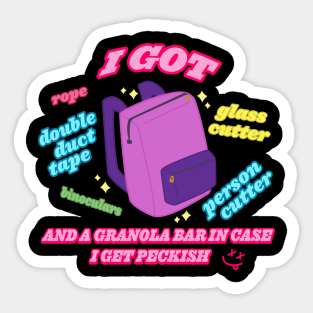 What's in my bag Sticker